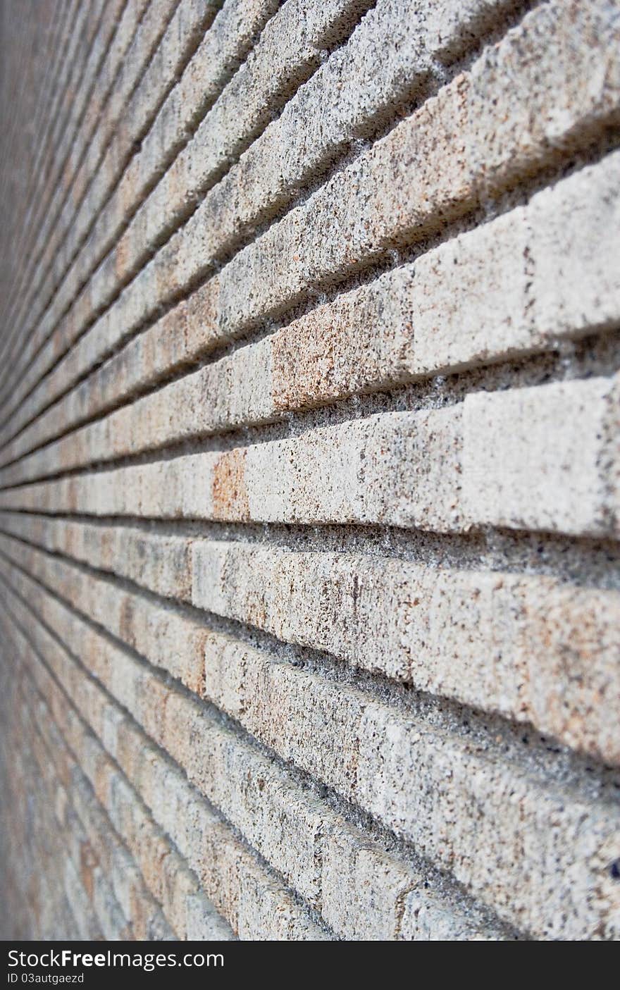 Background brick wall leading away from view. Background brick wall leading away from view