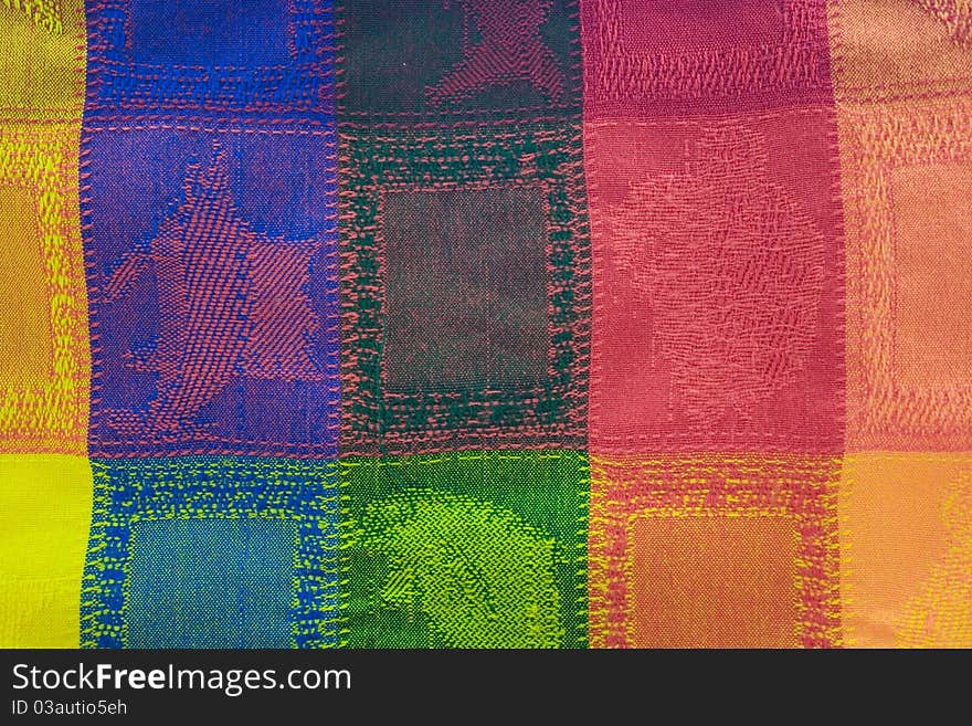 Background colorful textured blanket