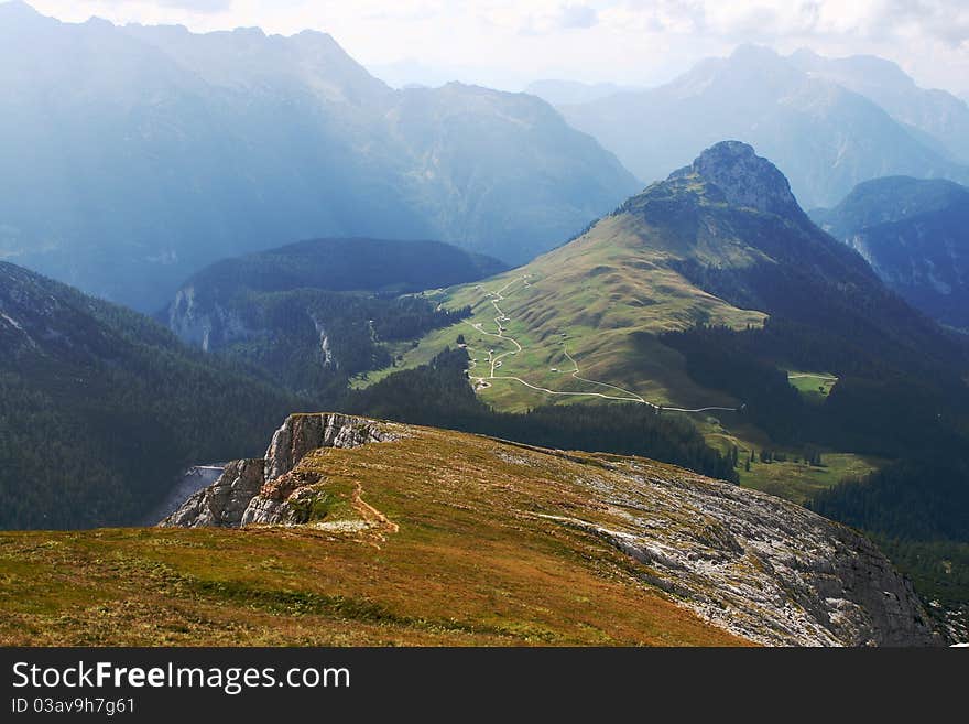 Mountains Scenery In South Germany