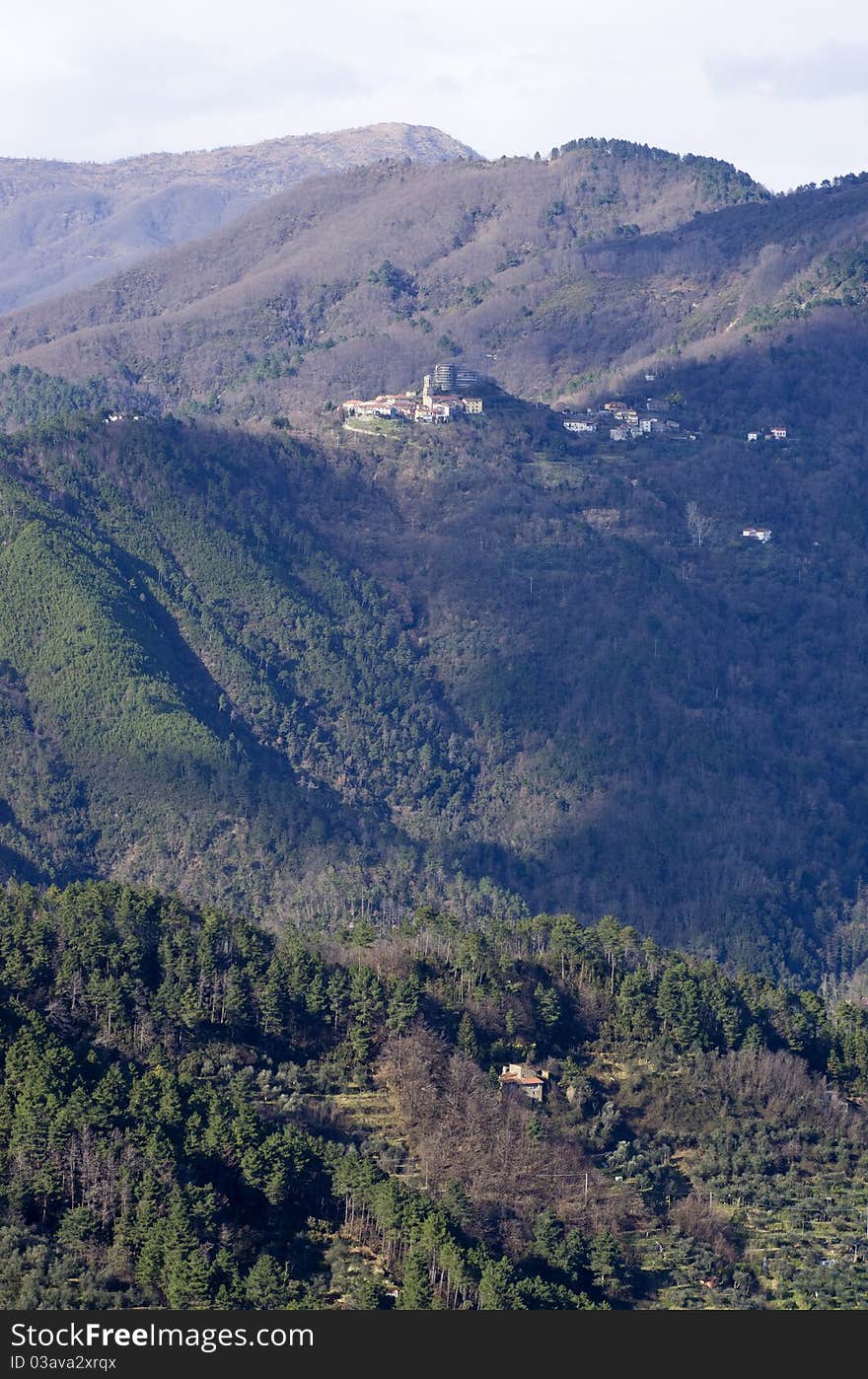 View of appennini mountains,in italy. View of appennini mountains,in italy