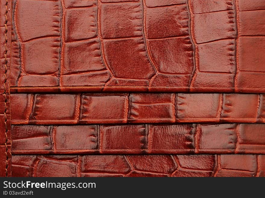 Red leather texture: can be used as background