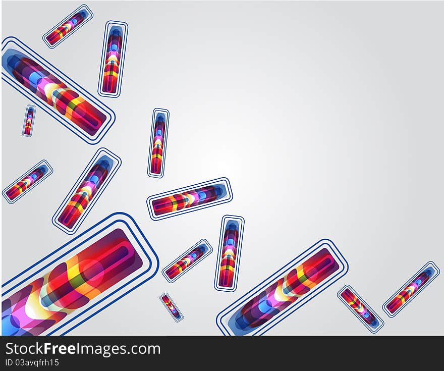 Abstract background with capsules. Abstract background with capsules