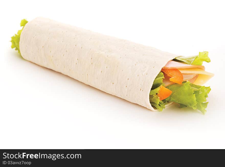 Sandwich  With Fresh Vegetables