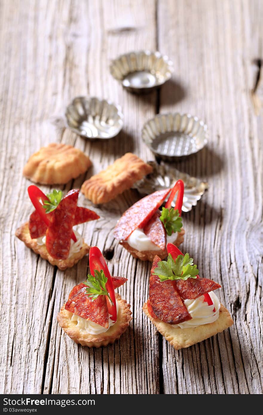 Tartlet canapes