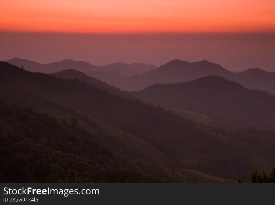 Sky after sunset