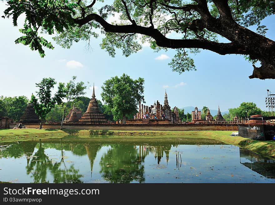 Temple in Sukhothai historical park, Thailand