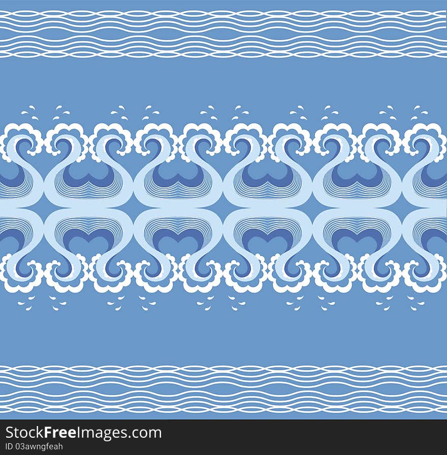 Waves decoration