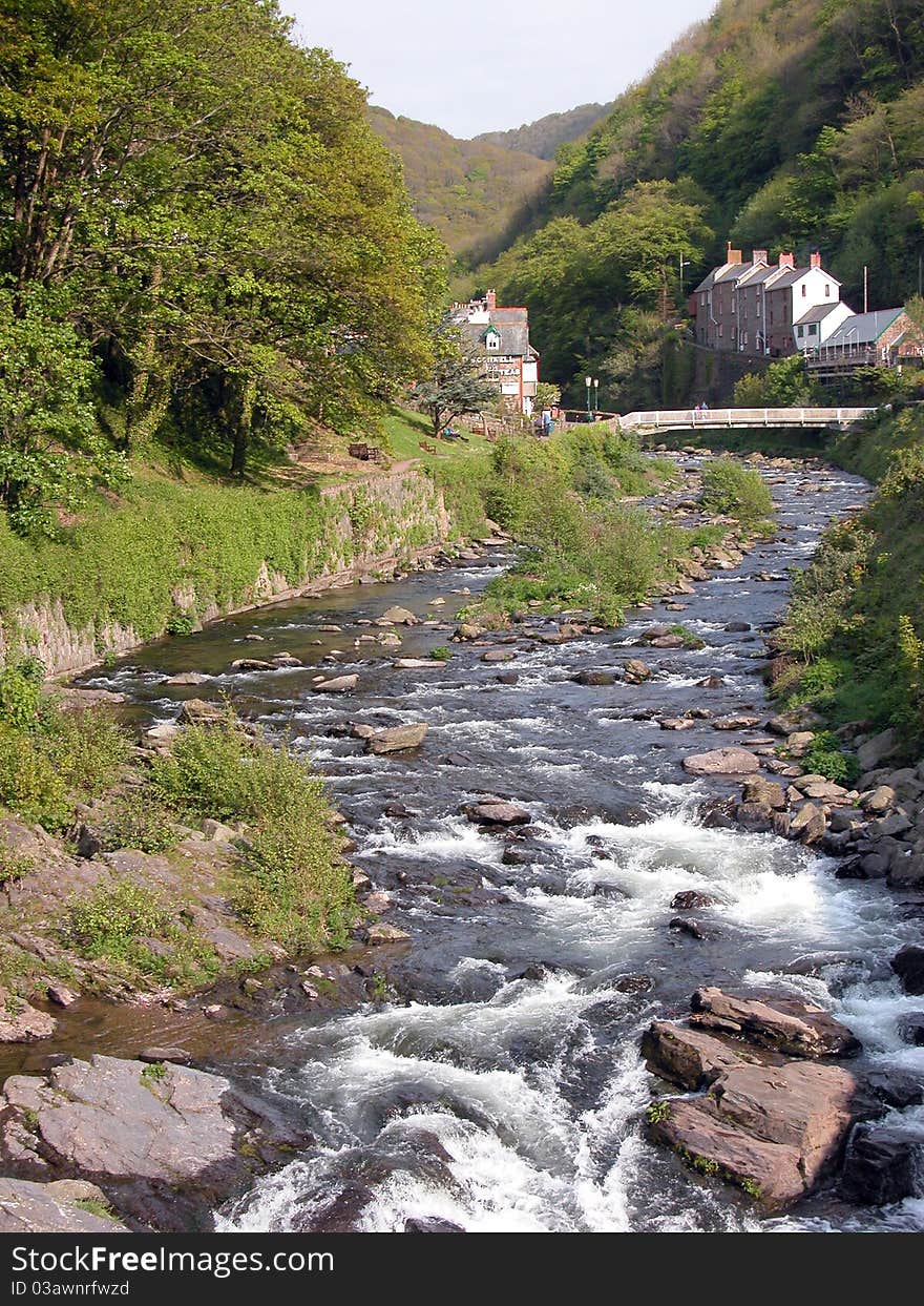 East Lyn river at Lynmouth