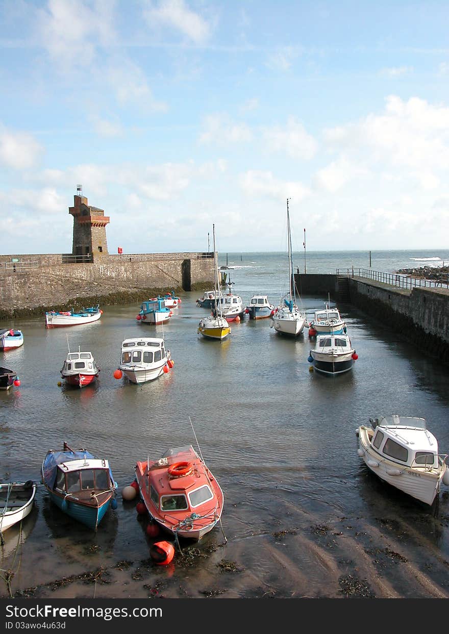 Rhenish Tower And Harbour At Lynmouth