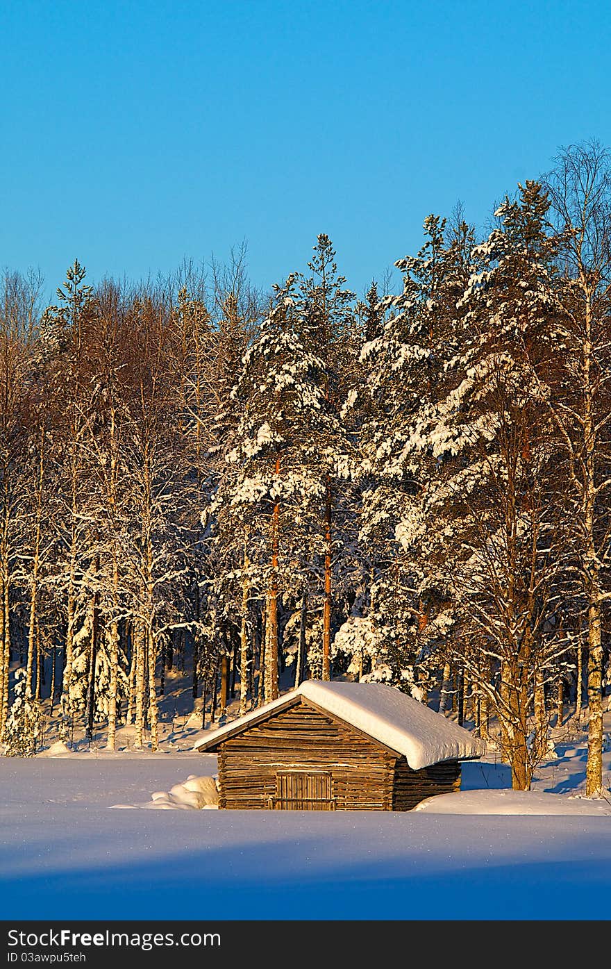 Winter Barn