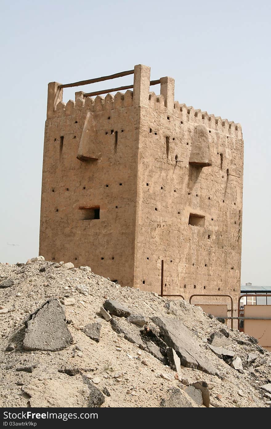 Restored fort in the creek area of dubai. Restored fort in the creek area of dubai