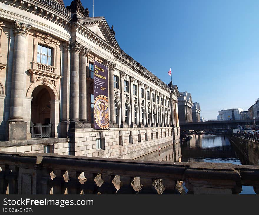 Front of the Bode Museum in Berlin. Front of the Bode Museum in Berlin