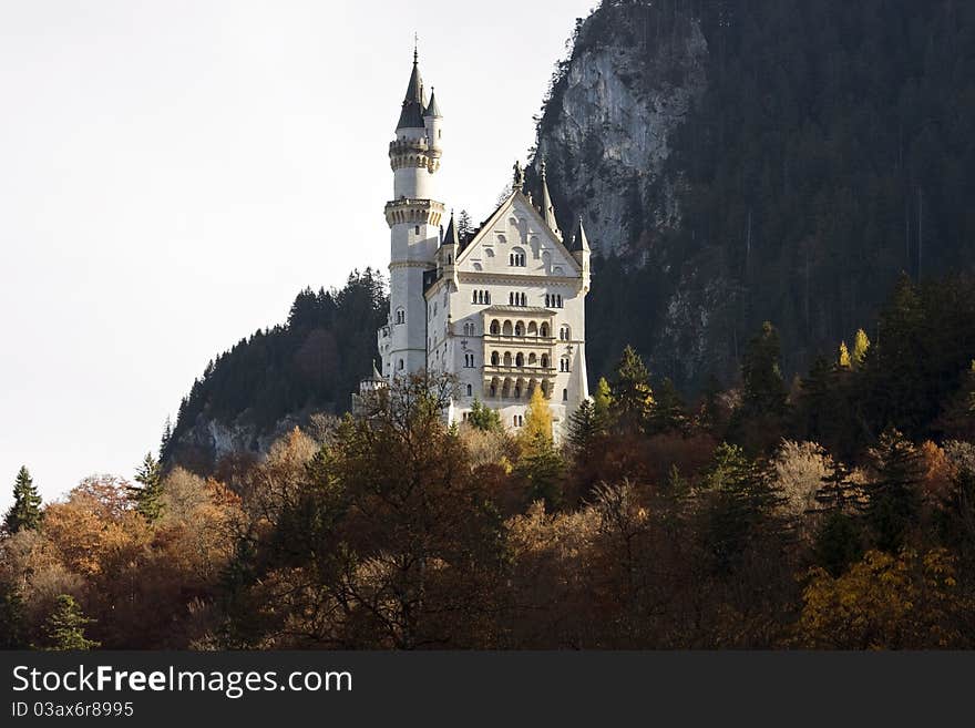 Neuschwanstein castle in Bavaria, Germany. Neuschwanstein castle in Bavaria, Germany