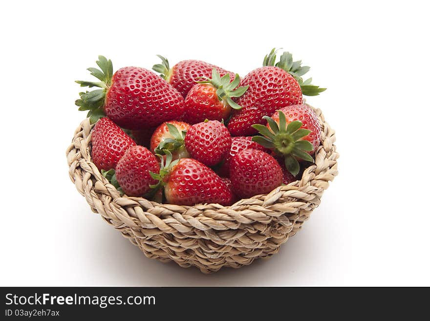 Strawberries in the basket