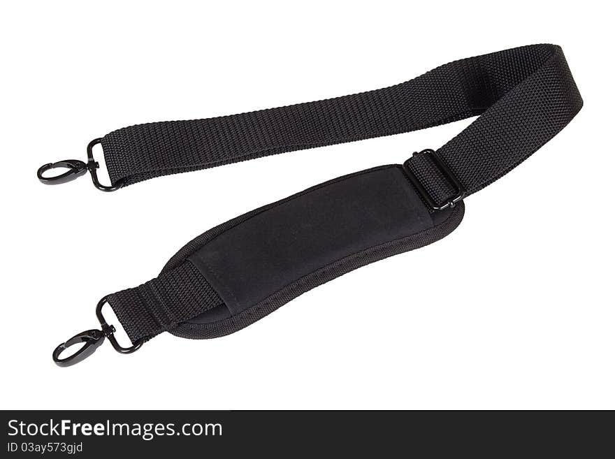 Black belt with two locks to attach to your bag. Black belt with two locks to attach to your bag