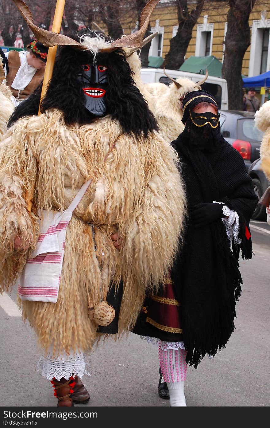 Traditional hungarian carneval in Mohács. Traditional hungarian carneval in Mohács