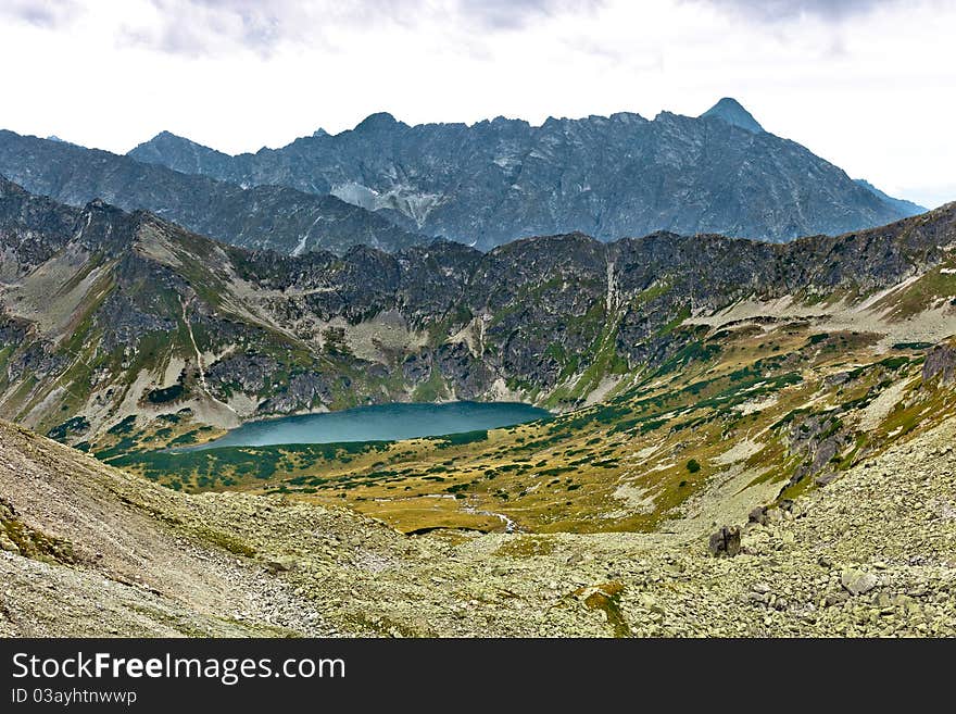 Summer mountain landscape in the Polish Tatry