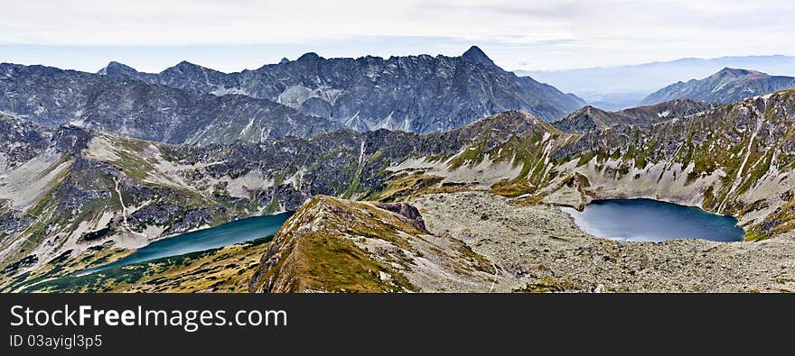 Summer mountain landscape in the Polish Tatry