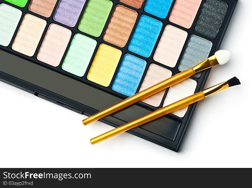 The palette for makeup