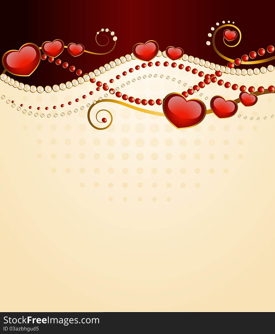 Abstract backgrounds with beautiful heart