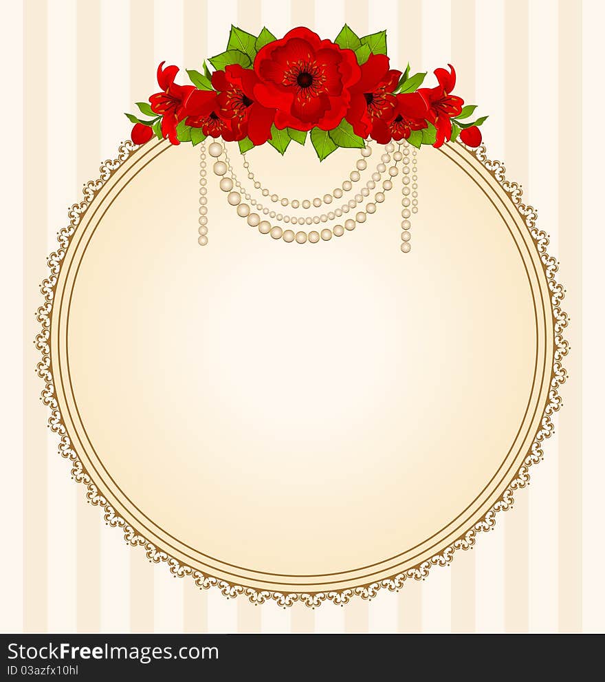 Flowers And Lace Ornaments