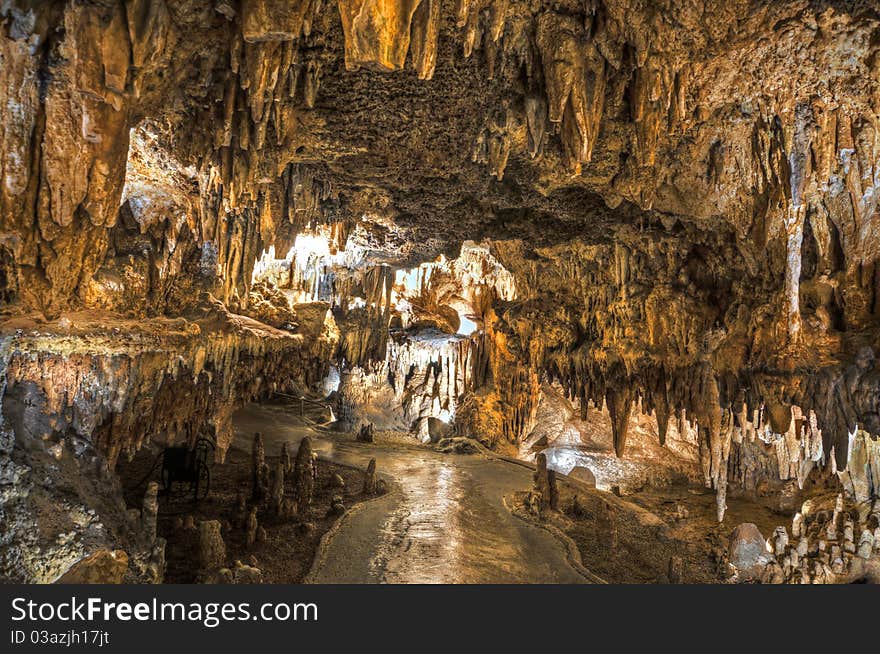 This is a view of dampened cave. You can see how sharp the stones are. This is a view of dampened cave. You can see how sharp the stones are.