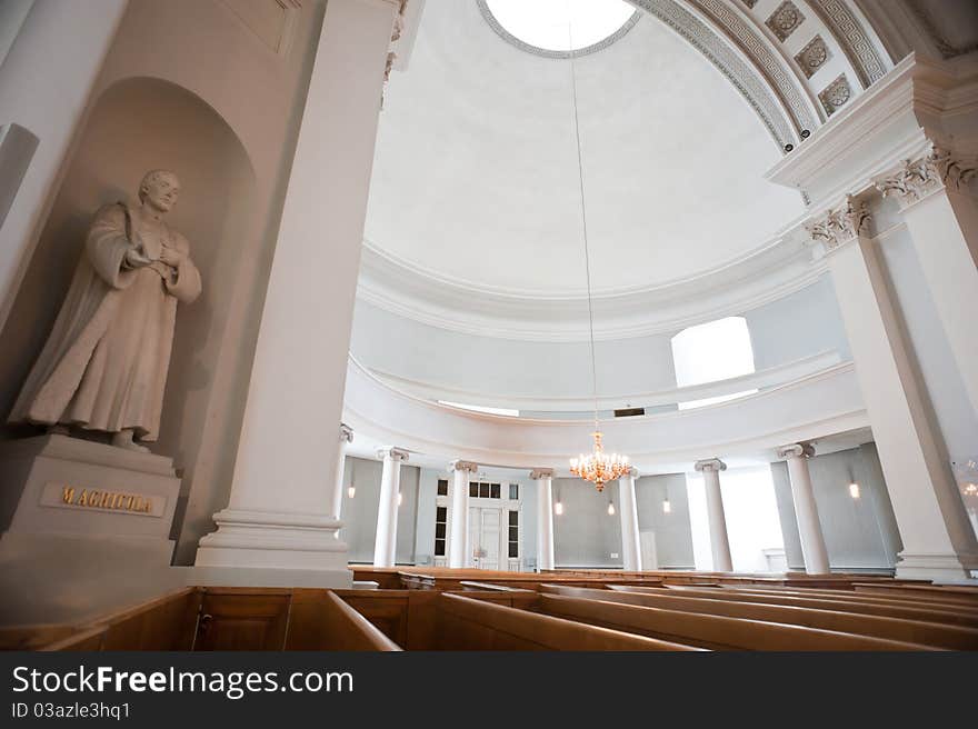 Indoor of Suurkirkko Church in Helsinki