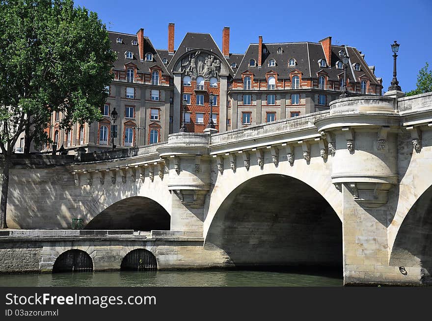 Pont Du Carrousel In Paris France