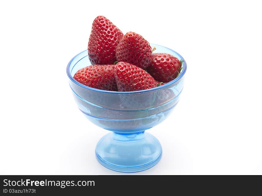 Strawberries in the ice cup