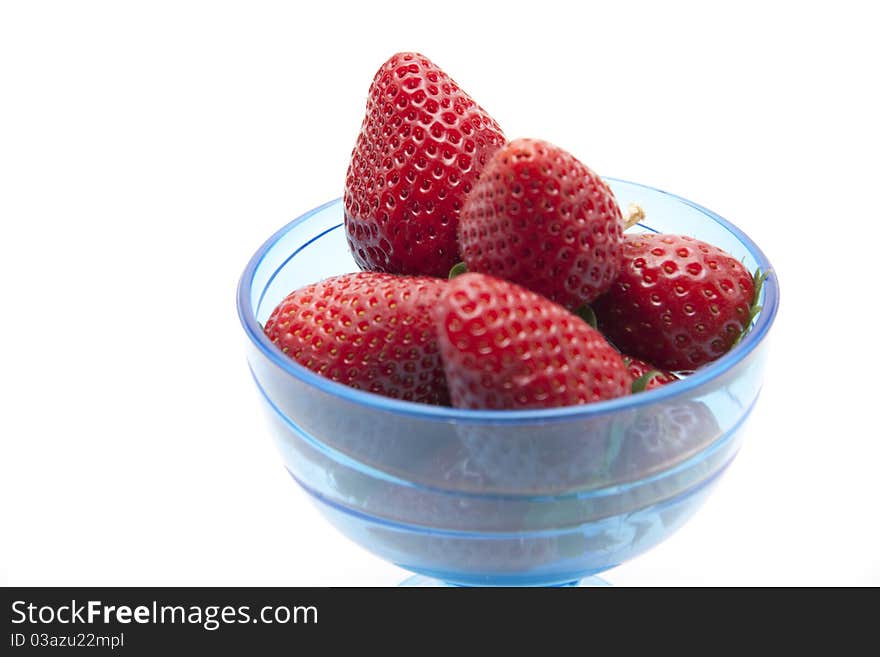 Strawberries in the ice cup