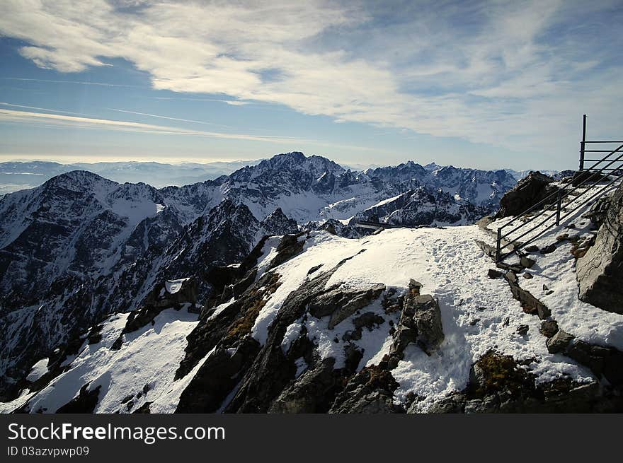 Mountain view from Lomnicke Shield Slovak Republic. Mountain view from Lomnicke Shield Slovak Republic