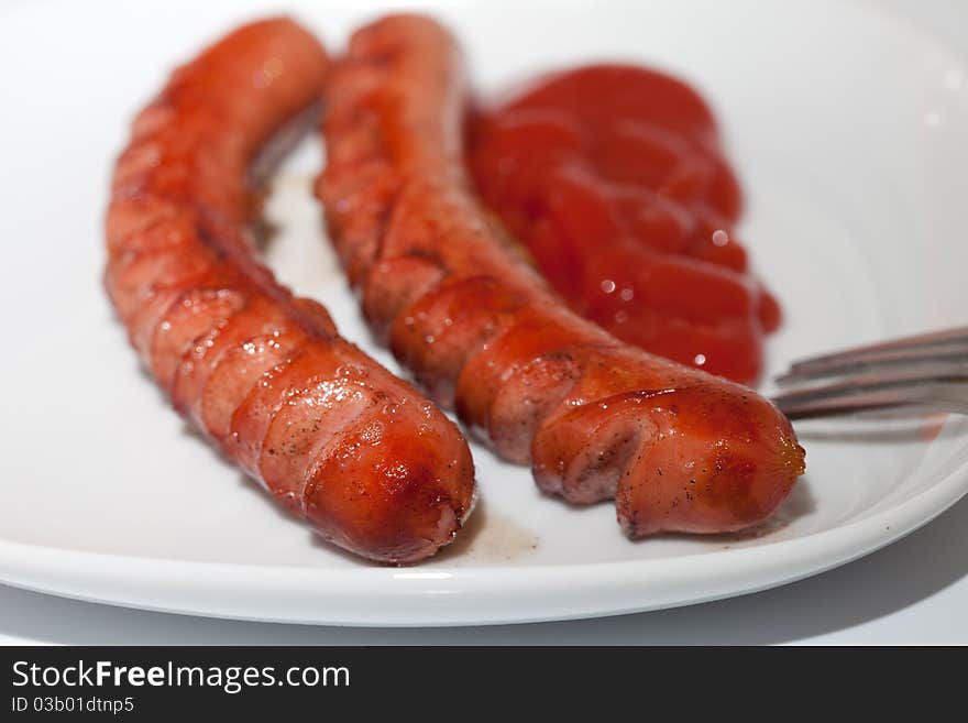 Grilled Sausages For Breakfast