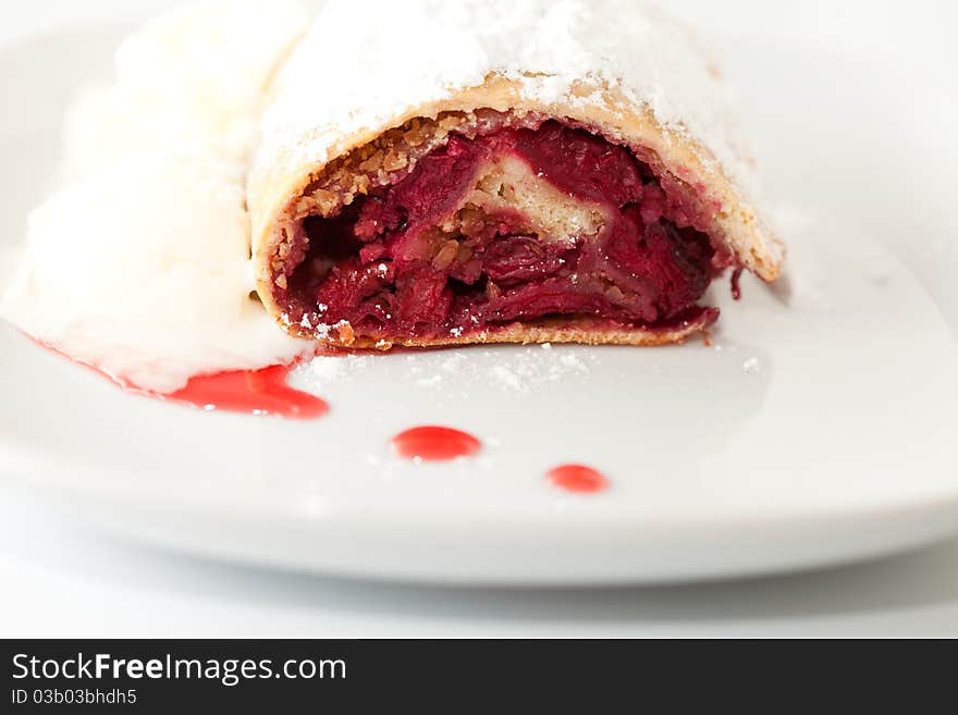 Cherry Strudel Closeup