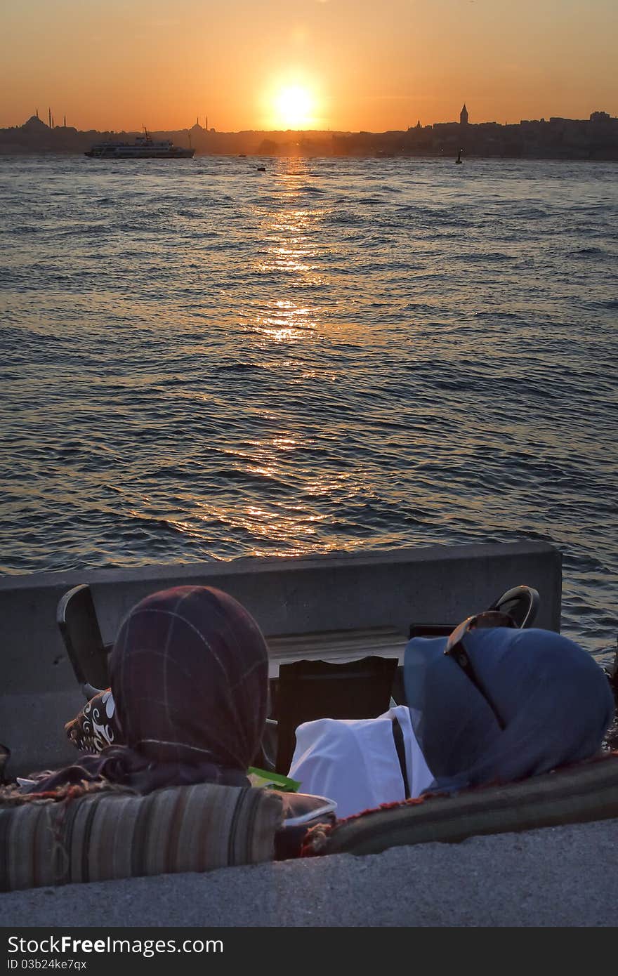 Sunset in Istanbul