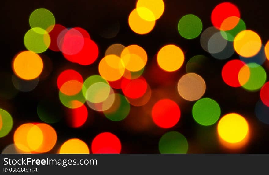 Multi-colored lights on a background