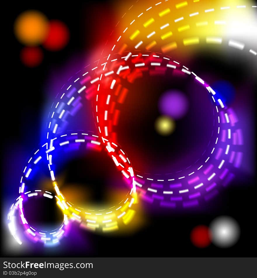 Abstract vector shiny spiral explosion background