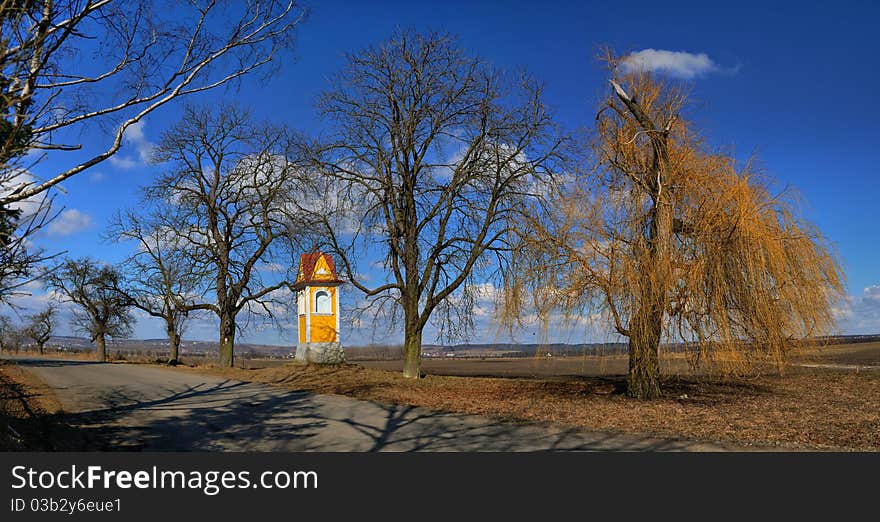 Picture of village chapel at the road