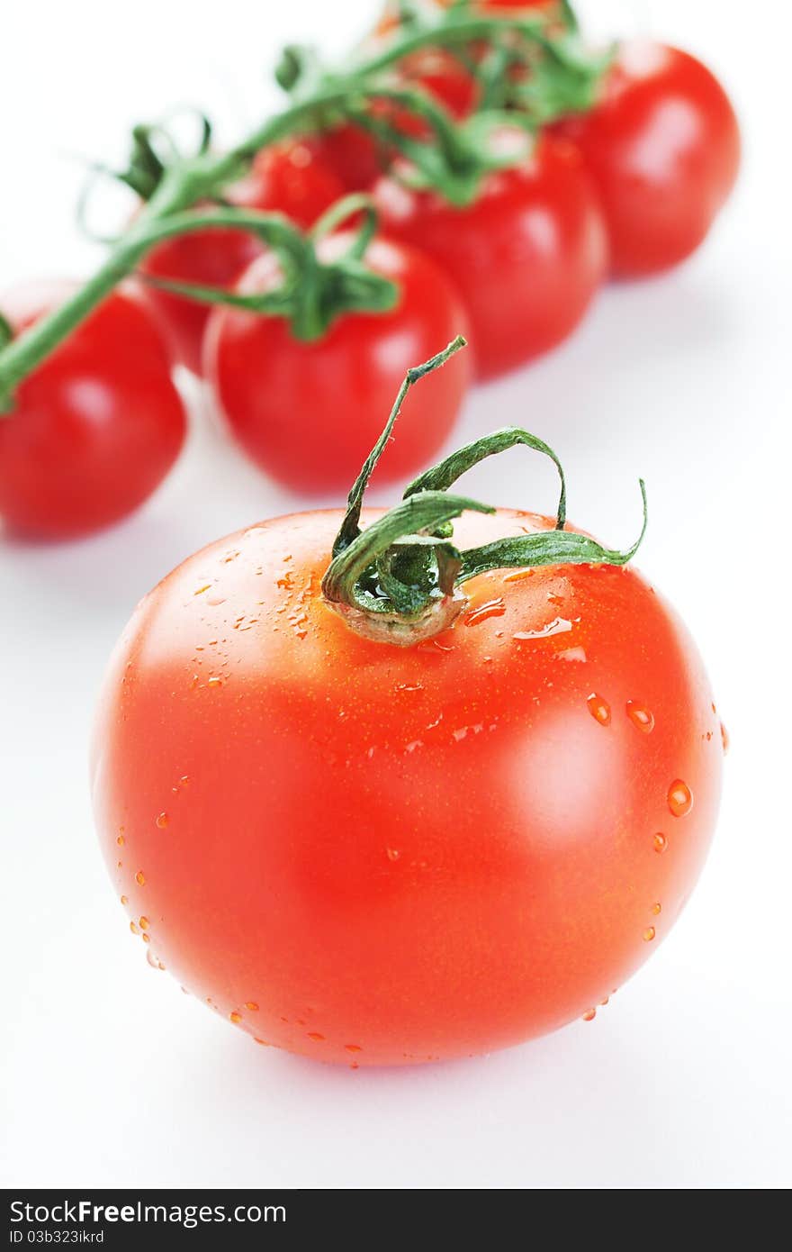 Fresh tomato on a table