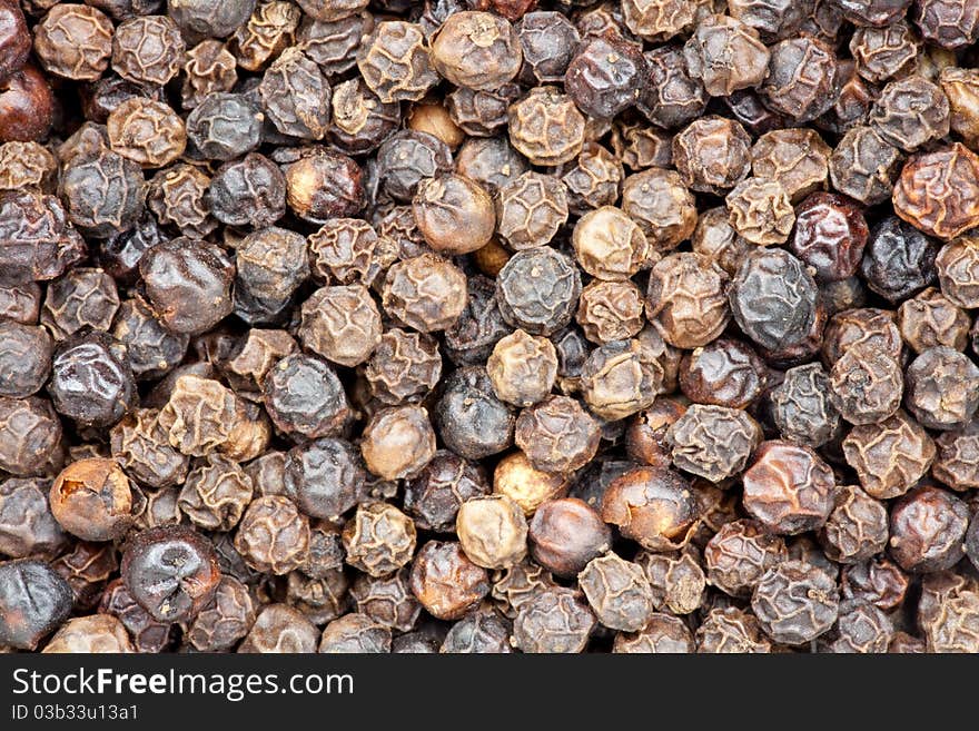 Black pepper as whole background