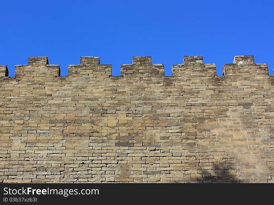 The wall of forbidden city,beijing ,china.