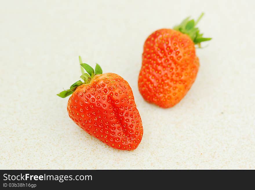 Isolated fruits - Strawberries on white background. This picture is part of the series perfecting macros. Isolated fruits - Strawberries on white background. This picture is part of the series perfecting macros