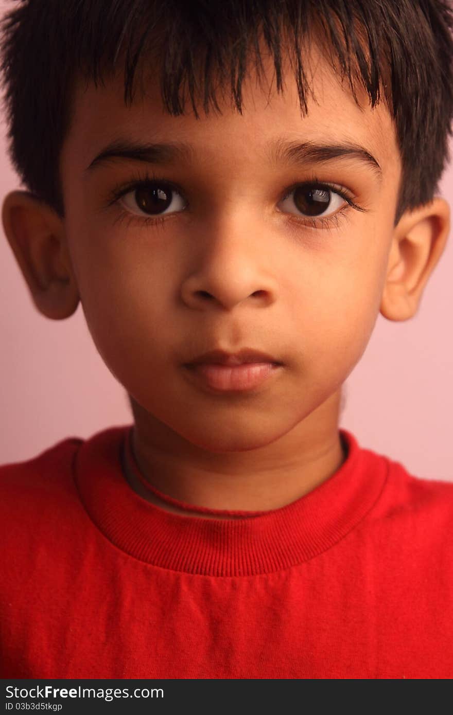 Portrati of Indian Cute Little Boy