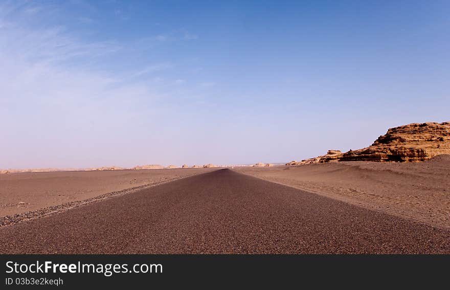 Road Of Yadan Landform