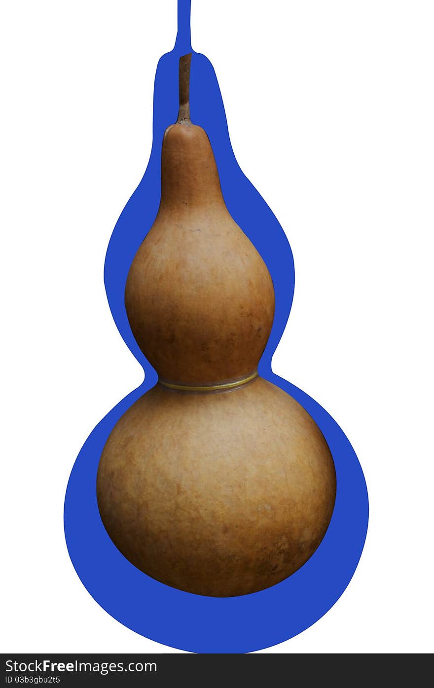 The blue background of calabash