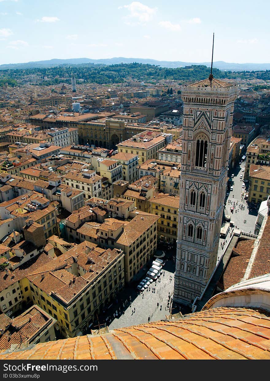 Looking over Florence, Italy