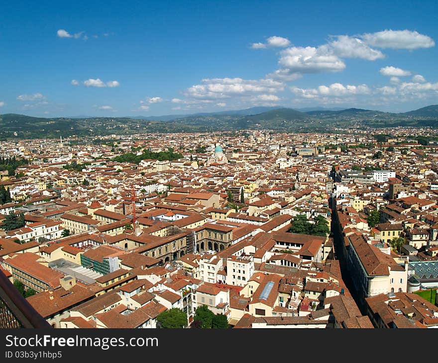 Looking over Florence, Italy