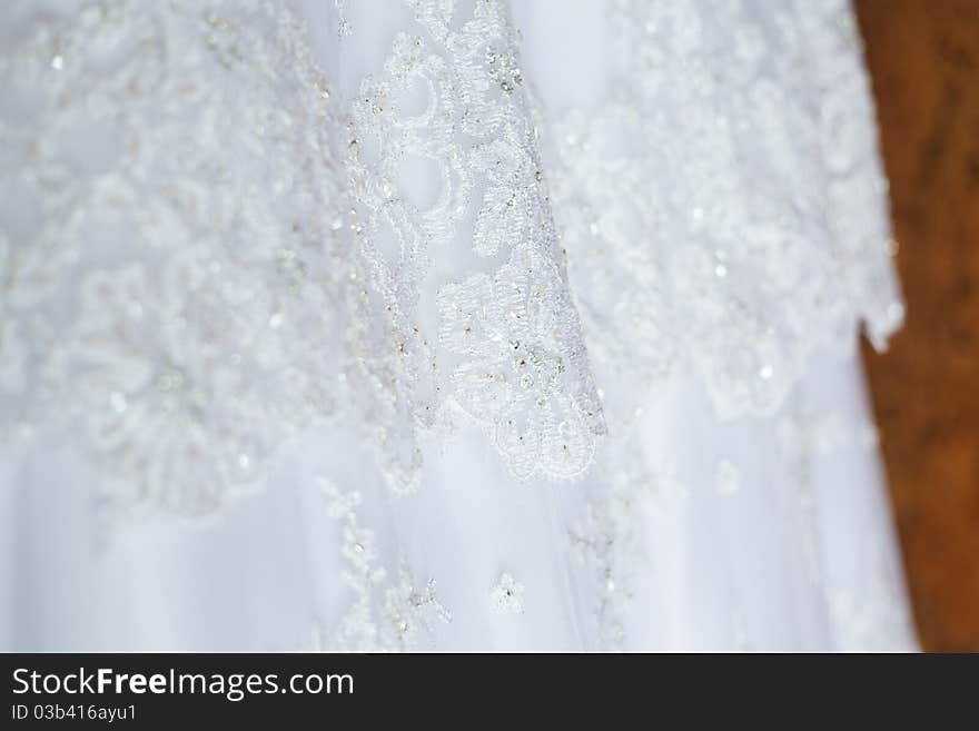 Image of front of bride in wedding dress