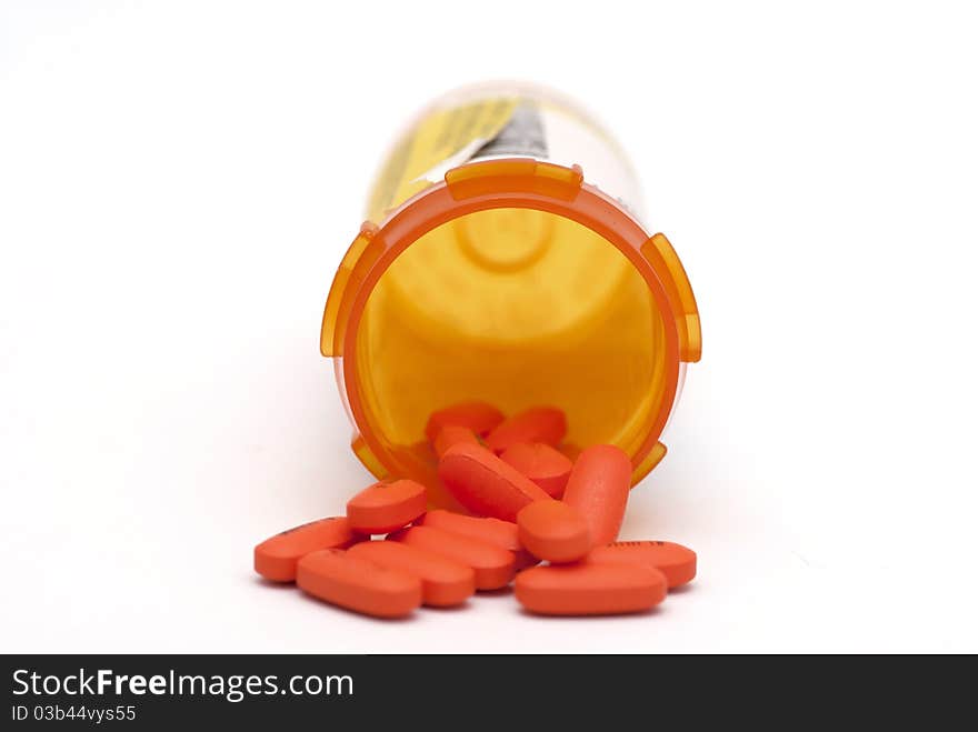 A set of colorful pills isolated on a white background. A set of colorful pills isolated on a white background