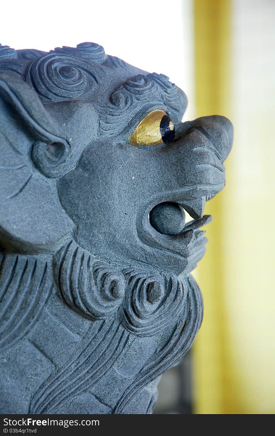 Chinese stone lion