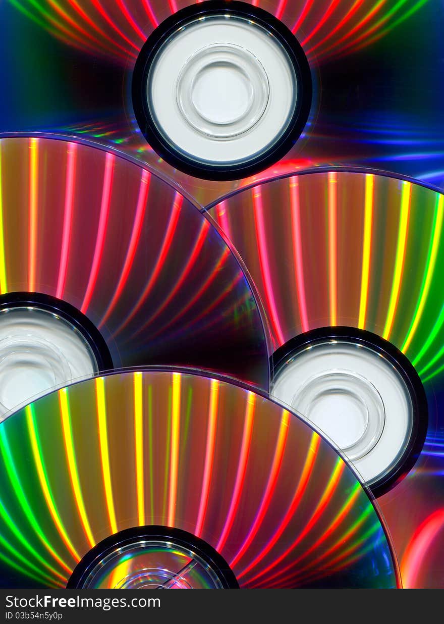 Close-up Of CDs